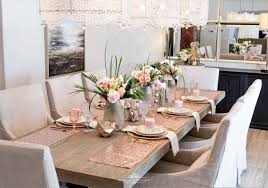 I had so much fun collaborating with eva from super safeway to collaborate using the beautiful debi lilly products from. Blush Pink And Gold Table Setting Home With Holliday