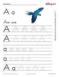 Spanish Alphabet Letter Formation Practice Worksheets Raz Plus