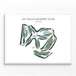 Ivy Hills Country Club OH Golf Course Map Home Decor - Etsy