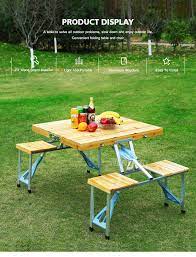 Kmart has a great assortment of camping chairs. Modern Portable Travel Outdoor Camping Wooden Briefcase Folding Tables Foldable Picnic Wood Table And Chair Set Buy Picnic Table Wood Product On Alibaba Com