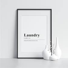 laundry definition frame wall art