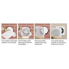 Maxair Wall Exhaust Fan 200mm White