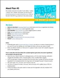 Free Weekly Meal Plan To Print Cook Life As Mom