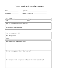 12 Reference Checking Forms Templates Pdf Doc Free Premium