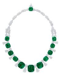 Diamond and peach pearl necklace. Graff Emerald Diamond And Platinum Necklace Diamond Jewelry Necklace Graff Diamonds Beautiful Jewelry
