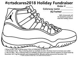 Click above to download this coloring sheet as a pdf document. Jtknotify On Twitter Courtside Air Jordan 11 Retro Concord Coloring Sheet Crtsdcares2018 Https T Co Zxiguxeumx