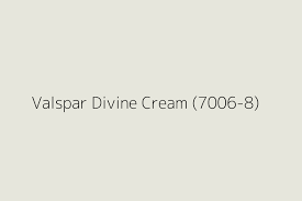 Valspar Divine Cream 7006 8 Color Hex