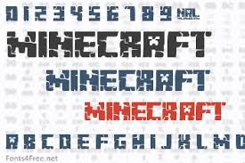 minecraft font fonts4free