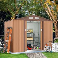 metal shed building garden tool shed