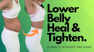 10 min postpartum lower belly workout