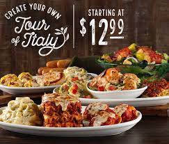 own tour of italy at olive garden