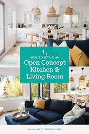 open concept kitchen living room