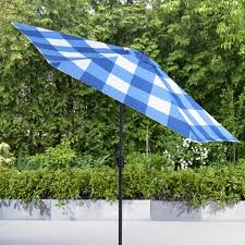 Gingham Market Patio Umbrella