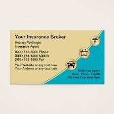 Even those who do have health insurance can face some shockingly high costs in terms of annual deductibles and copayments. Insurance Broker Business Cards Zazzle Com Insurance Broker Visiting Card Format Business Insurance