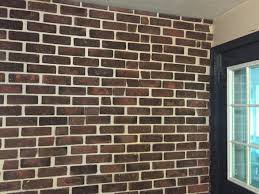 Installed Brick Veneer On Drywall And