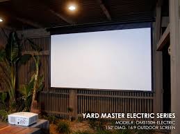 diy backyard projector screen