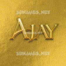 preview of all gold 3d name for ajay