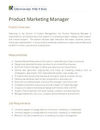 Product Marketing Manager Job Description