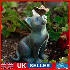 Cat Play Erfly Statues Figurines