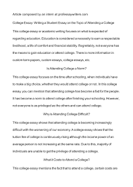 calam eacute o college essay writing a student essay on the topic of calameacuteo college essay writing a student essay on the topic of attending a college