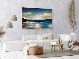 Abstract Landscape Painting Seascape Art