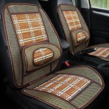 Natural Wood Bead Car Seat Cover Bamboo