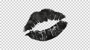 black kiss mark lip kiss black and