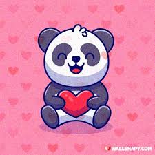 cute panda with dp for whatsapp