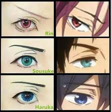 haruka eyes makeup anime cosplay