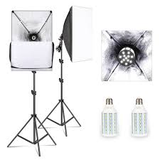 Softbox Lighting Kit Professional Studio Photography Continuous Equipment With 20w Led 5500k E27 S In 2020 Softbox Lighting Photo Studio Equipment Softbox Lighting Kit