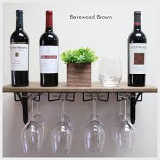 wine bar and wine glass rack shelves