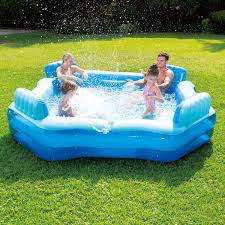 this inflatable lounge chair pool is