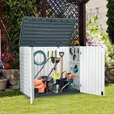 27 Cu Ft Patio Garden Shed Resin