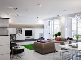 neutral open plan living room