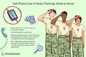 cell phone use in army basic training