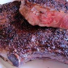 pan seared rib eye steak