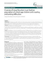 Pdf A Survey Of Visual Function In An Austrian Population