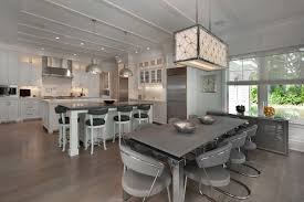 gray dining table modern kitchen