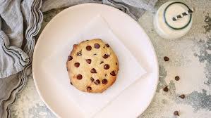low sugar chocolate chip cookie for one