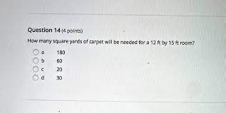 how many square yards of carpet will be