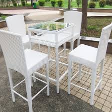 White Rattan Outdoor Furniture High