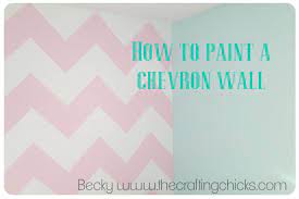How To Paint A Chevron Wall The
