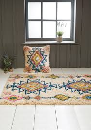 meha geometric pattern gy wool rug
