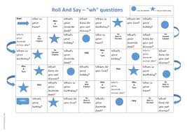 roll and say wh questions boar