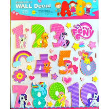 Little Pony Large Numbers Wall Decals