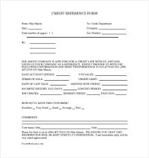 Credit Reference Form Pdf Zoroblaszczakco Credit Reference Form For