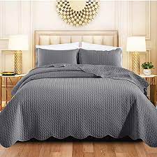 quilted bedspread king size bed