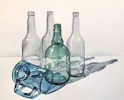 Bottles Glass 138 Painting By