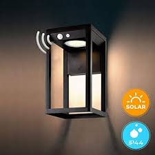 brimmel outdoor solar wall light with