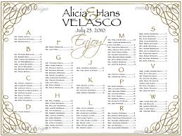 30 Wedding Seating Chart Poster Templates Simple Template
